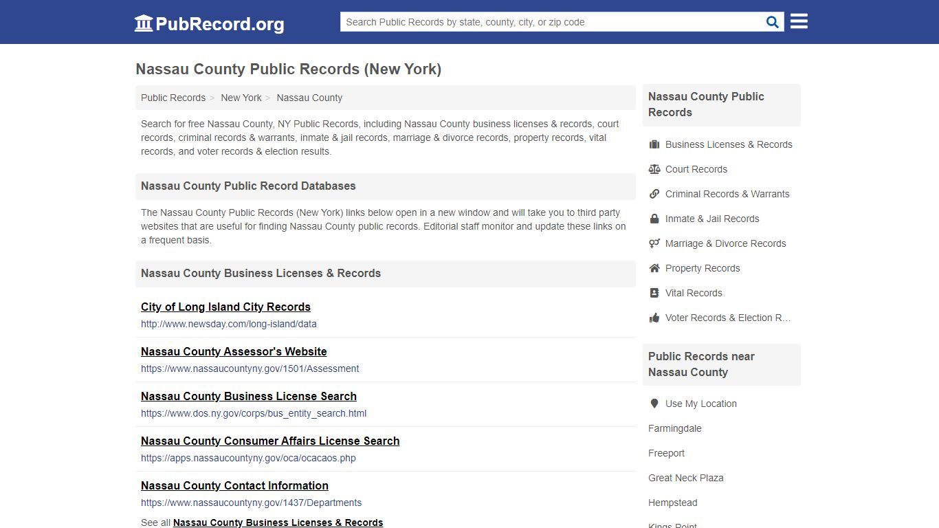 Free Nassau County Public Records (New York Public Records)