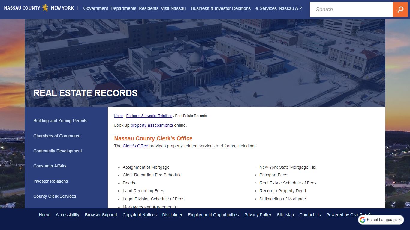 Real Estate Records | Nassau County, NY - Official Website